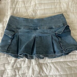 Almost Famous Blue Denim Skirt
